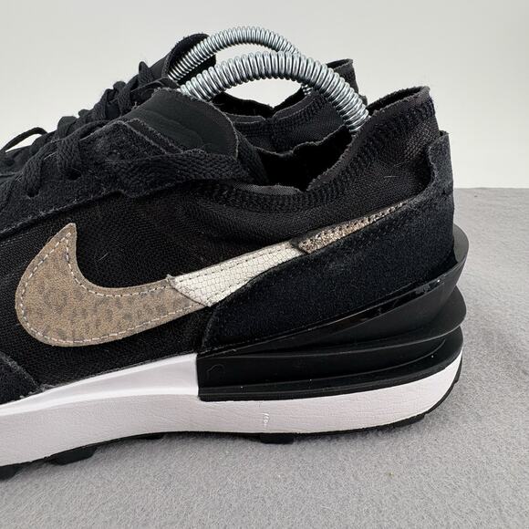 Nike Womens Waffle One SE Black Leopard Multi Color Size 11 Sneaker Running Shoe - Picture 2 of 13